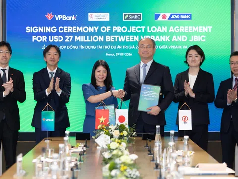 VPBank huy động 27 triệu USD từ ngân hàng Nhật Bản cho dự án truyền tải điện 220 kV