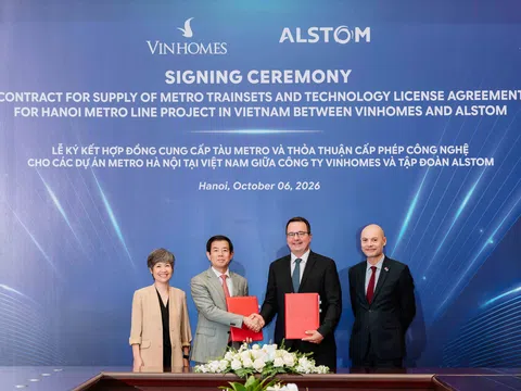 Vingroup và Alstom hợp tác công nghệ để phát triển tuyến đường sắt đô thị Hà Nội thế hệ mới