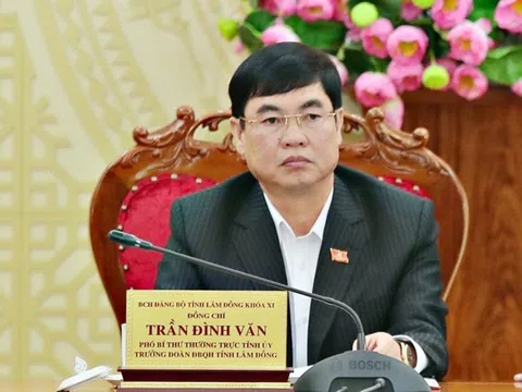 Bộ Chính trị phân công ông Trần Đình Văn điều hành một số công việc của tỉnh Lâm Đồng