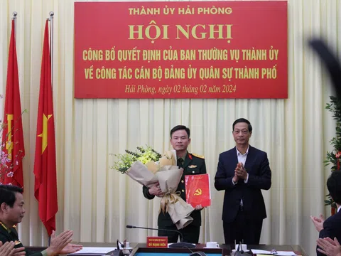 Ông Bùi Xuân Thắng làm Phó Bí thư Đảng uỷ Quân sự TP. Hải Phòng