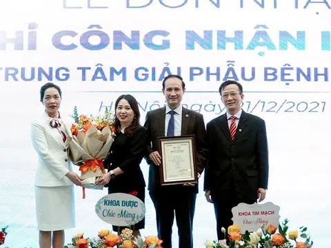 Trung tâm Giải phẫu bệnh - tế bào thuộc Hệ thống Bệnh viện Đa khoa Tâm Anh đạt chuẩn ISO 15189:2012 đầu tiên tại Việt Nam