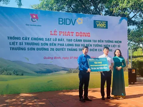 BIDV tài trợ cho giải chạy “Nông thôn Việt Marathon – 65 năm đường Hồ Chí Minh - Góp một cây cho Trường Sơn”