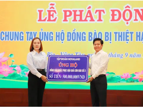 NovaGroup phát động loạt chương trình tiếp sức, ủng hộ đồng bào vùng bão lũ