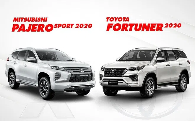 So sánh xe Mitsubishi Pajero Sport 2020 và Toyota Fortuner 2020