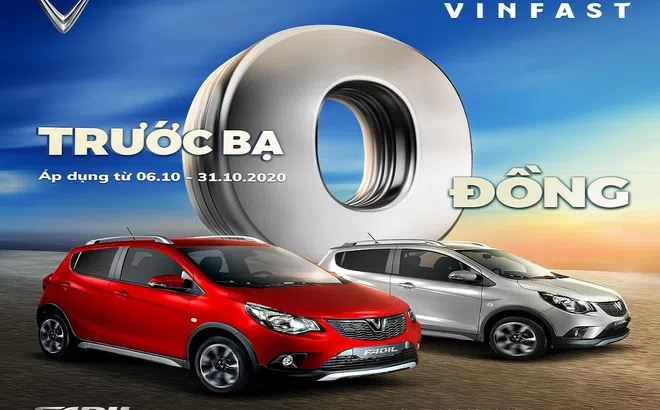 Ưu đãi phí trước bạ 0 đồng cho VinFast Fadil tháng 10/2020
