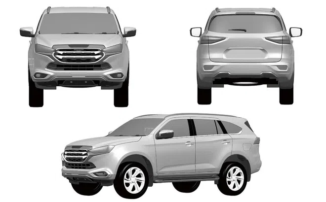 Isuzu Mu-X 2021 lộ ảnh thiết kế