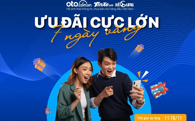 Oto.com.vn ưu đãi cực lớn 7 ngày vàng từ 11/11-18/11/2020