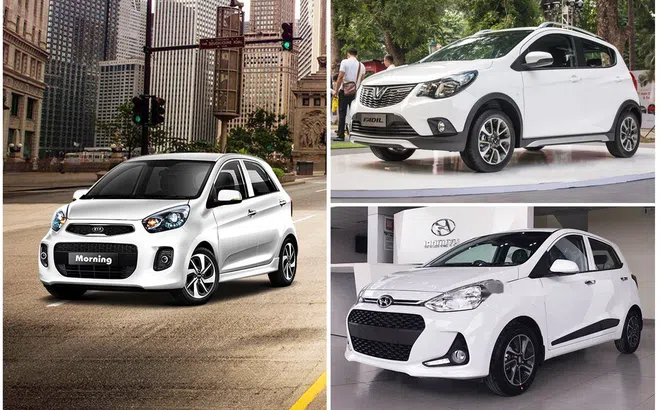Giá lăn bánh của 3 xe ô tô bán chạy nhất hạng A: VinFast Fadil, Hyundai i10, Kia Morning