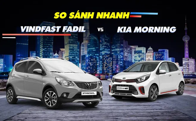 [Infographic] So sánh trang bị Kia Morning và VinFast Fadil tại Việt Nam