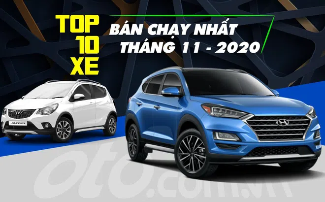 Top 10 xe bán chạy nhất thị trường Việt tháng 11/2020: VinFast Fadil tăng trưởng mạnh, vượt Hyundai Accent