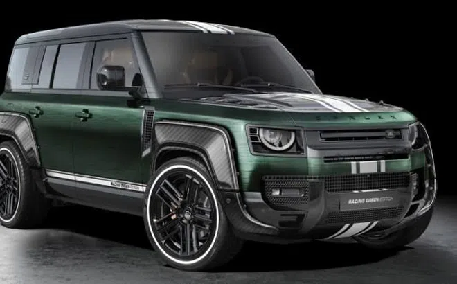 Land Rover Defender Racing Green Edition với màu độ cực độc đáo
