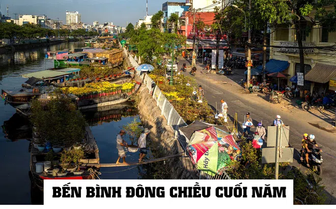 Bến Bình Đông chiều cuối năm