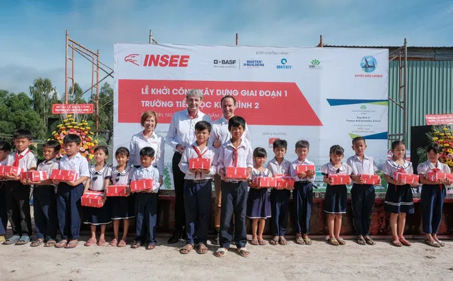 Xi măng INSEE mang trường mới đến với hơn 700 em học sinh nghèo tỉnh Kiên Giang