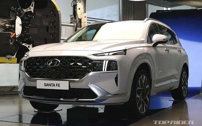 Hyundai Santa Fe 2021 facelift vén màn tại Hàn, giá tăng nhẹ