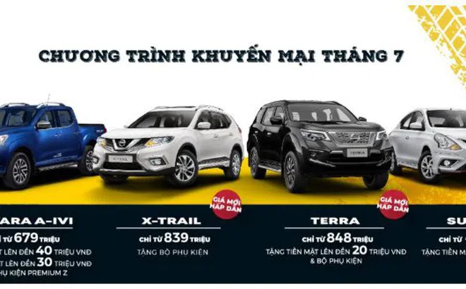 Nissan khuyến mãi tháng 7/2020, cao nhất 40 triệu đồng