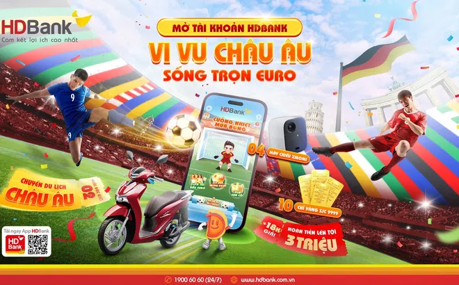 Vi vu châu Âu, xem chung kết Euro 2024 với HDBank