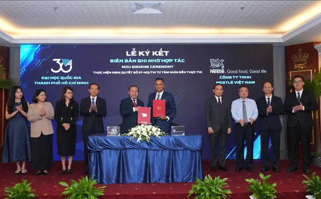 Nestlé Việt Nam ký kết hợp tác với Đại học Quốc gia TP. Hồ Chí Minh thực thi mô hình “3 nhà”