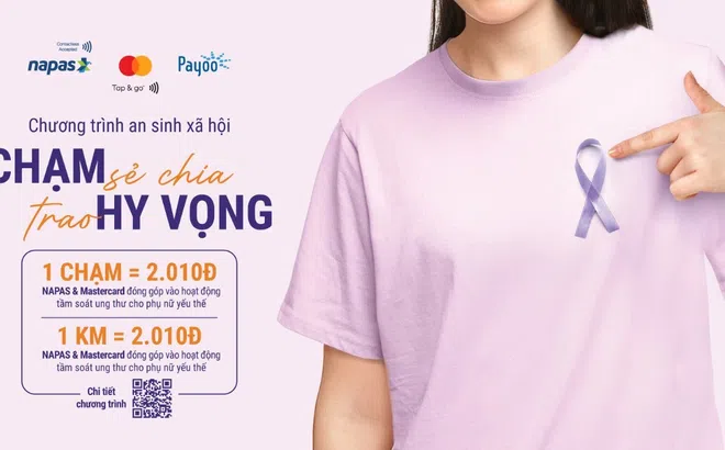 NAPAS, Mastercard và Payoo trao tặng gói tầm soát ung thư và xét nghiệm HPV cho phụ nữ yếu thế