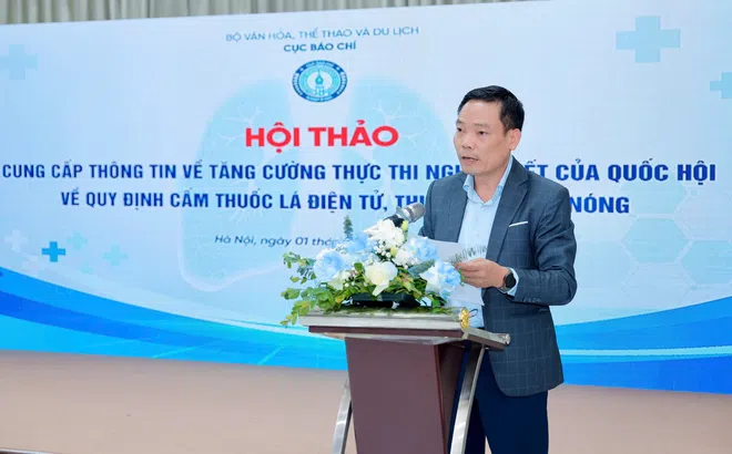 Tăng cường thực thi lệnh cấm thuốc lá điện tử: Báo chí là lực lượng xung kích