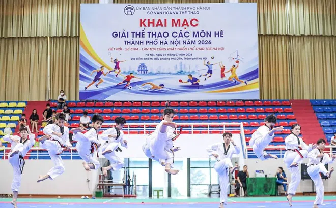 Hơn 8.000 vận động viên tranh tài tại Giải thể thao các môn hè thành phố Hà Nội 2026