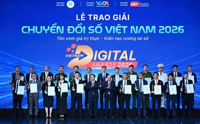 Giải thưởng Chuyển đổi số Việt Nam 2026: Tôn vinh 56 tổ chức, sản phẩm và giải pháp tiêu biểu