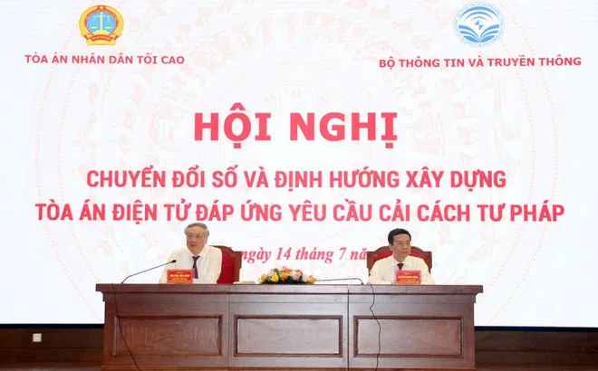 Xây dựng Tòa án điện tử  là một trong những nhiệm vụ trọng tâm, xuyên suốt của hệ thống Tòa án