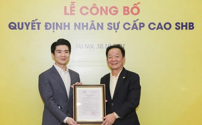 'Bầu' Hiển bổ nhiệm con trai Đỗ Quang Vinh làm Phó Tổng giám đốc ngân hàng SHB