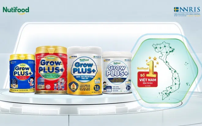 Nutifood GrowPLUS+ 3 năm liên tiếp giữ vững vị thế sữa trẻ em số 1 tại Việt Nam