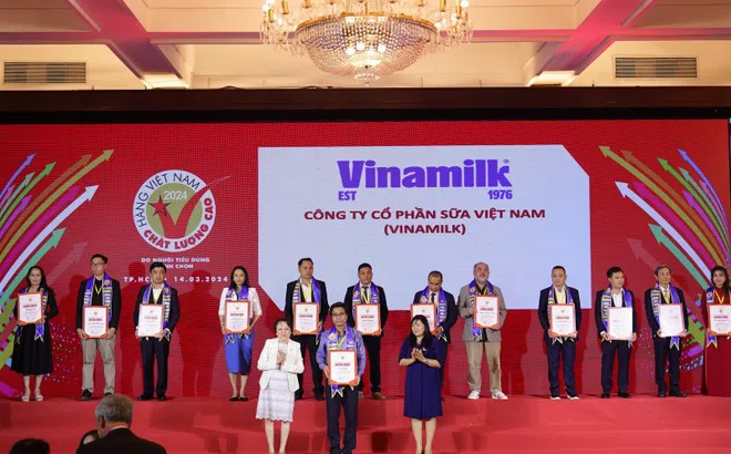 Vinamilk 28 năm liên tiếp giữ danh hiệu Hàng Việt Nam chất lượng cao