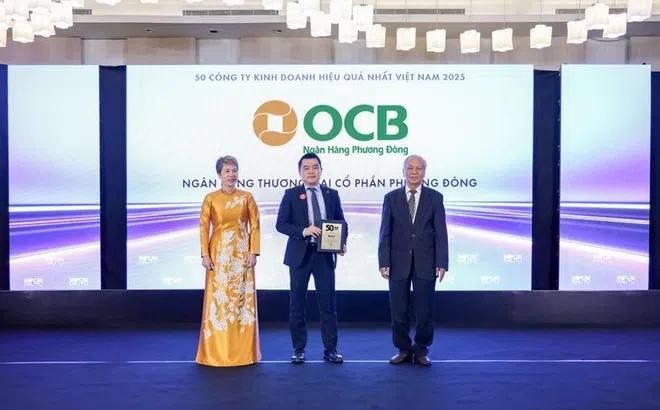 OCB được vinh danh ở Top 50 công ty kinh doanh hiệu quả hàng đầu Việt Nam