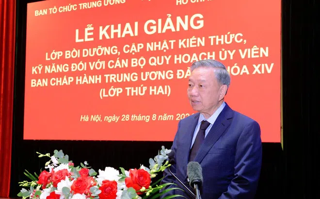Tổng Bí thư, Chủ tịch nước Tô Lâm dự Lớp bồi dưỡng cán bộ quy hoạch Ủy viên Trung ương Đảng