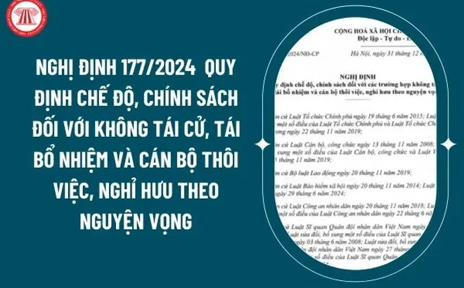 Các trường hợp không tái cử, tái bổ nhiệm và cán bộ thôi việc, nghỉ hưu theo nguyện vọng sẽ được hưởng chế độ, chính sách gì?