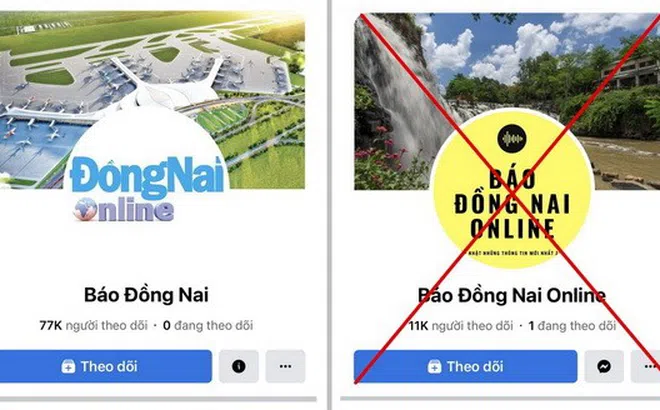 Xuất hiện trang facebook giả mạo Báo Đồng Nai online