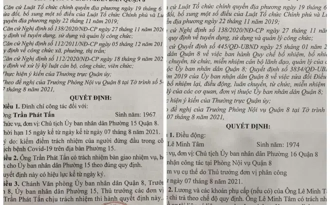 TPHCM: Hai Chủ tịch phường bị đình chỉ và điều chuyển công tác vì lơ là chống dịch
