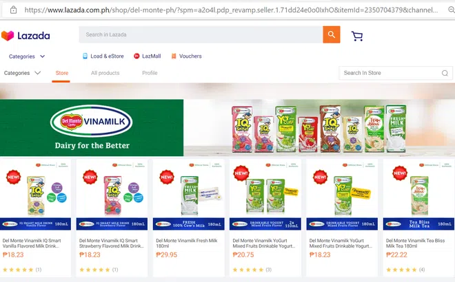 Liên doanh Del Monte – Vinamilk bắt đầu phủ sản phẩm tại siêu thị lớn Philippines
