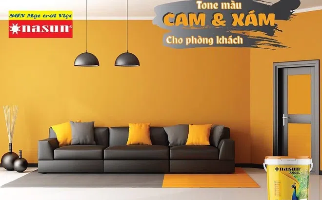 Gợi ý một số cách phối màu sắc sơn cho phòng khách