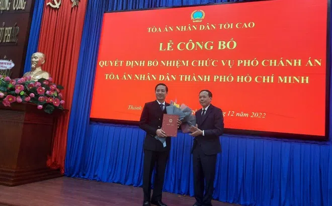 Ông Quách Hữu Thái được bổ nhiệm giữ chức Phó Chánh án Tòa án nhân dân TP.HCM