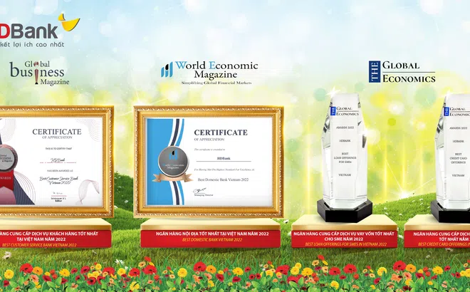 HDBank 'thắng lớn' 4 giải thưởng quốc tế về chất lượng dịch vụ