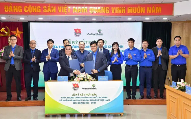 Vietcombank và Trung ương Đoàn ký kết hợp tác giai đoạn 2023-2027