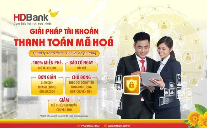 HDBank triển khai giải pháp tài khoản thanh toán mã hóa siêu tiện lợi cho doanh nghiệp