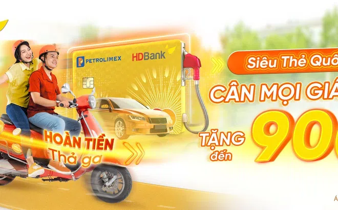 Hoàn đến 900.000 đồng khi đổ xăng bằng thẻ HDBank