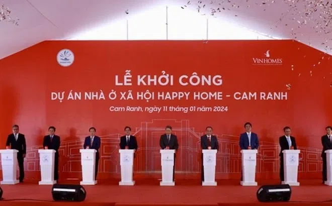 Vinhomes chính thức khởi công dự án nhà ở xã hội Happy Home, tổng vốn đầu tư gần 3.800 tỷ đồng