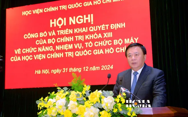 Công bố bộ máy mới của Học viện Chính trị quốc gia Hồ Chí Minh sau sắp xếp, tinh gọn