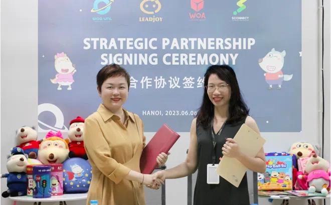 Công ty truyền thông Sconnect Việt Nam “bắt tay” Leadjoy phát triển thương hiệu Wolfoo tại Trung Quốc