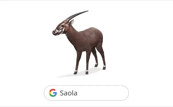 Google ra mắt mô hình Thực tế tăng cường (AR) 3D của Sao la trên Google Tìm kiếm