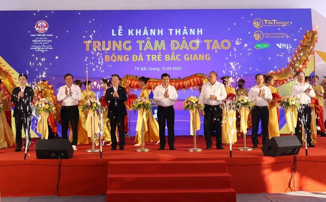 Hanoi FC khánh thành trung tâm đào tạo bóng đá trẻ tại Bắc Giang
