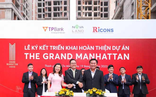 Novaland, TPBank và Ricons ký kết hợp tác triển khai hoàn thiện dự án The Grand Manhattan, thắp sáng niềm tin về sự phục hồi của thị trường BĐS năm 2023