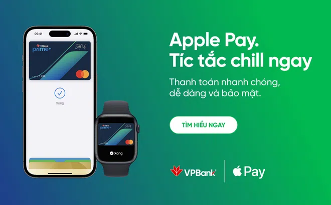 Apple Pay giúp khách hàng của VPBank thanh toán một cách dễ dàng, an toàn và riêng tư