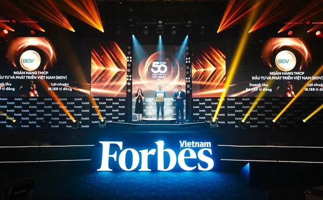 BIDV tiếp tục được vinh danh Top 50 công ty niêm yết tốt nhất Việt Nam