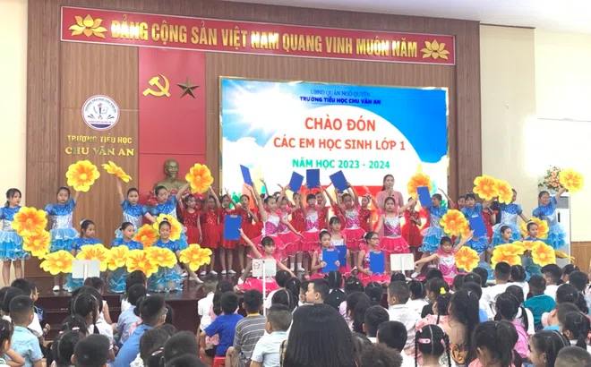 Trường tiểu học Chu Văn An – Hải Phòng: Hân hoan chào đón các em học sinh lớp 1 năm học 2023 - 2024